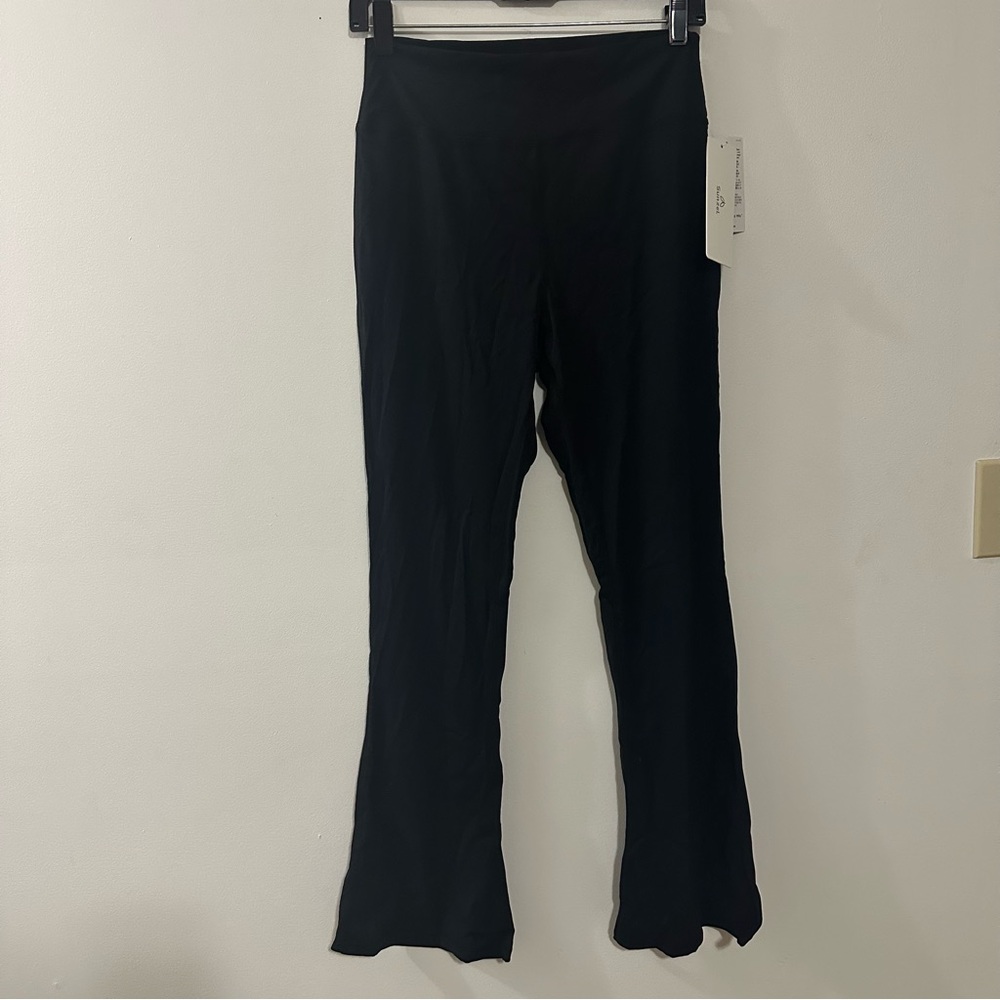 Sunzel‎ Black Mini Flared Leggings Size XL Tall 31” Inseam NWT